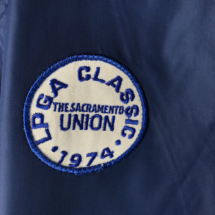 Vintage 1970'S West Wind windbreaker, men's size L unclear navy blue type Vintage Second Hand