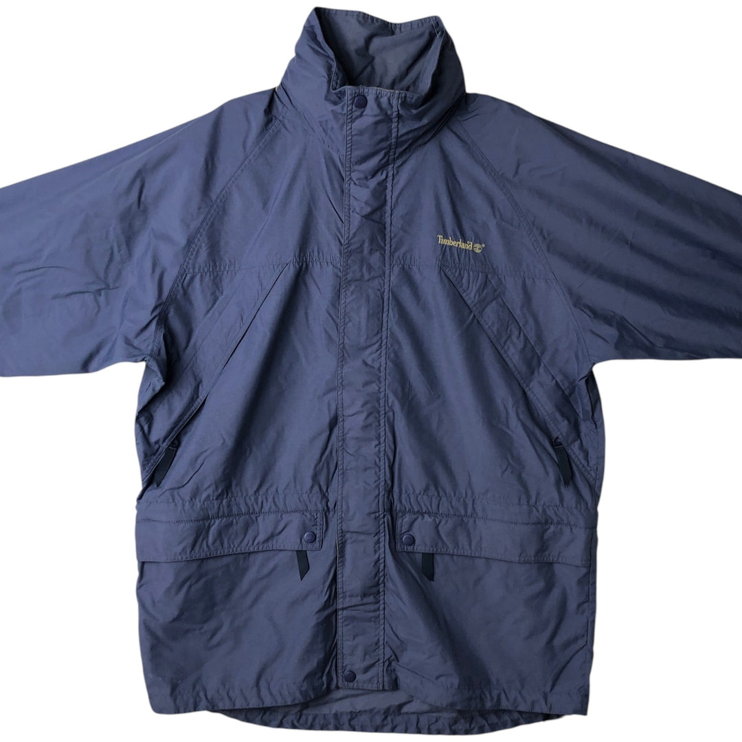 90'S Timberland WeatherGear nylon jacket, men's size L Nylon navy blue type Vintage Second Hand