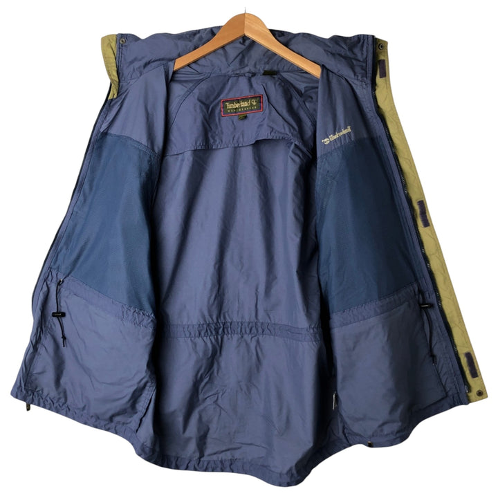 90'S Timberland WeatherGear nylon jacket, men's size L Nylon navy blue type Vintage Second Hand