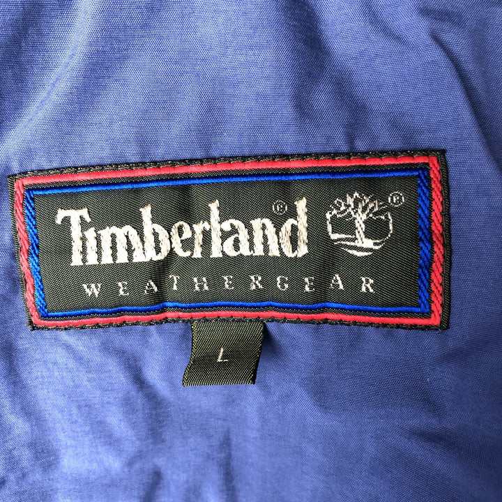 90'S Timberland WeatherGear nylon jacket, men's size L Nylon navy blue type Vintage Second Hand