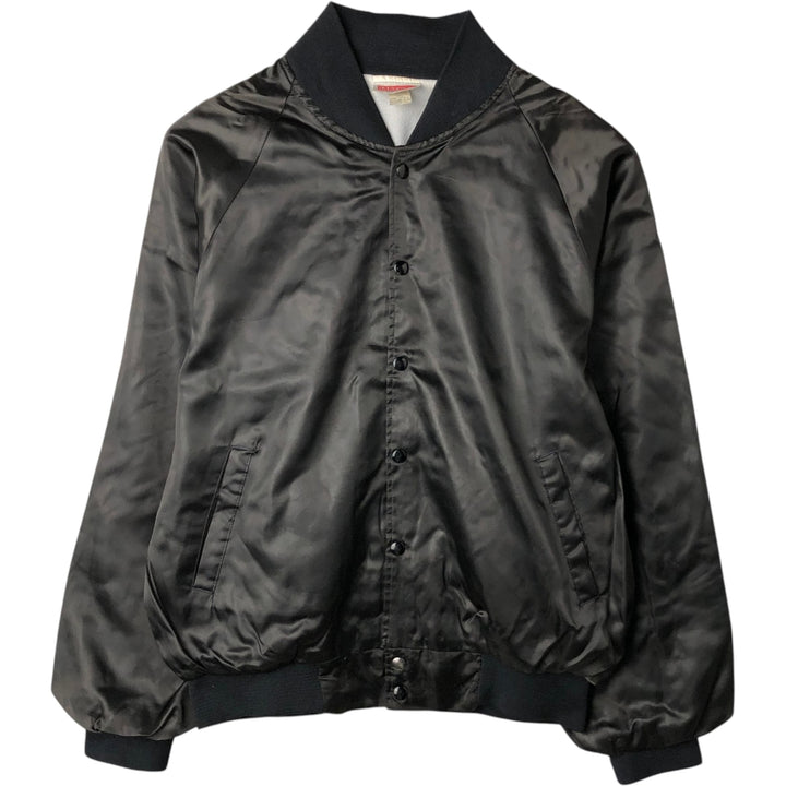 Vintage 90'S Hartwell Nylon Varsity Jacket, Made in USA, Size L, Men's Nylon black type Vintage Second Hand