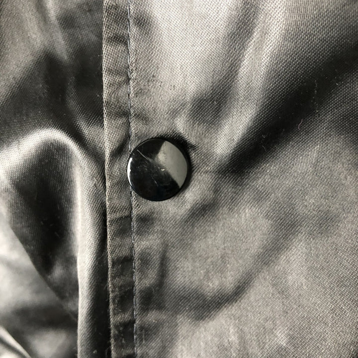 Vintage 90'S Hartwell Nylon Varsity Jacket, Made in USA, Size L, Men's Nylon black type Vintage Second Hand