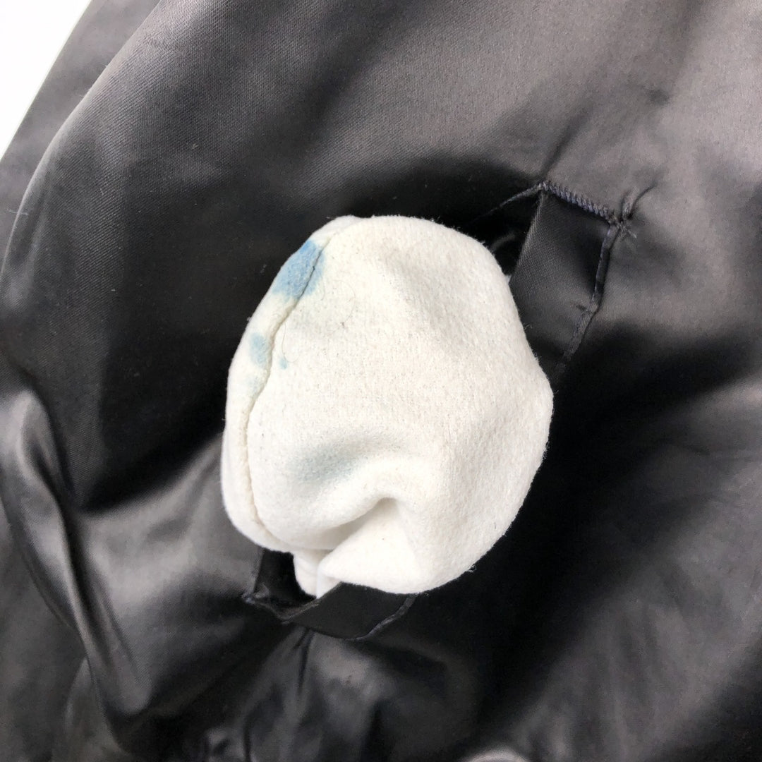 Vintage 90'S Hartwell Nylon Varsity Jacket, Made in USA, Size L, Men's Nylon black type Vintage Second Hand