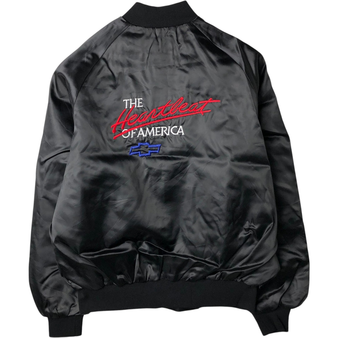 Vintage 80s-90'S West Ark Nylon Varsity Jacket, Award Jacket, Made in USA, Men's Size L Nylon black type Vintage Second Hand