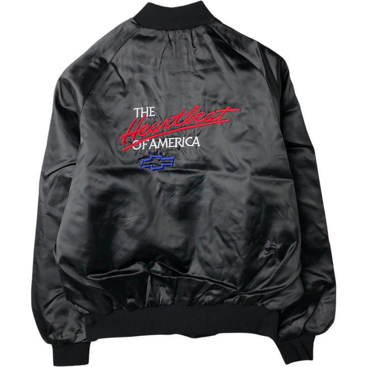 Vintage 80s-90'S West Ark Nylon Varsity Jacket, Award Jacket, Made in USA, Men's Size L Nylon black type Vintage Second Hand