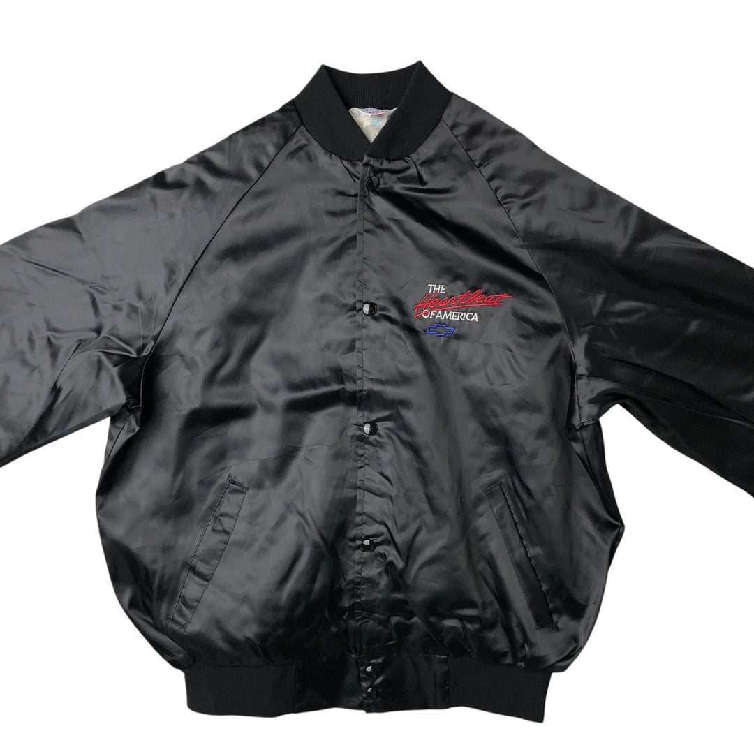 Vintage 80s-90'S West Ark Nylon Varsity Jacket, Award Jacket, Made in USA, Men's Size L Nylon black type Vintage Second Hand