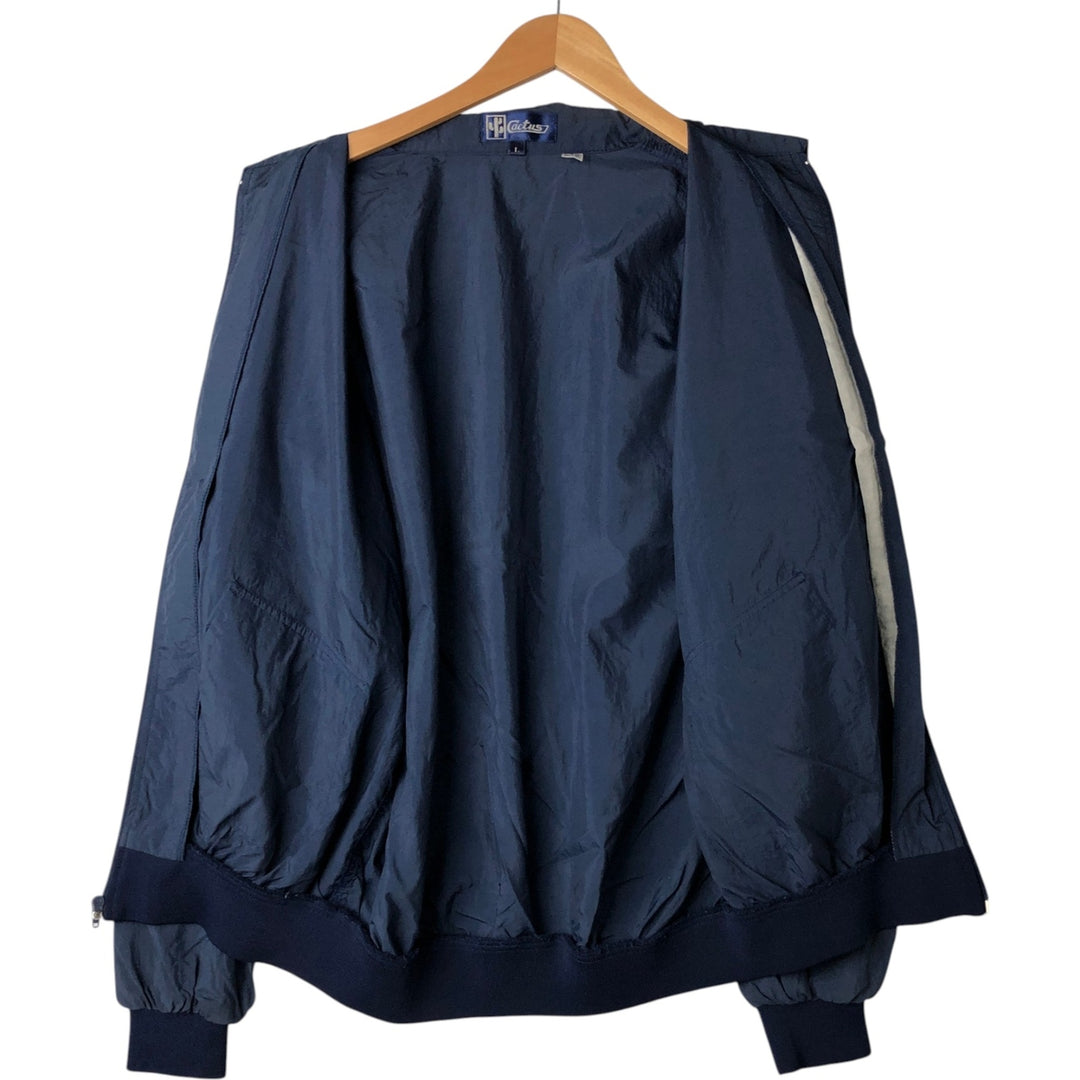 Cactus Nylon Jacket, Men's Size L Nylon navy blue type Vintage Second Hand