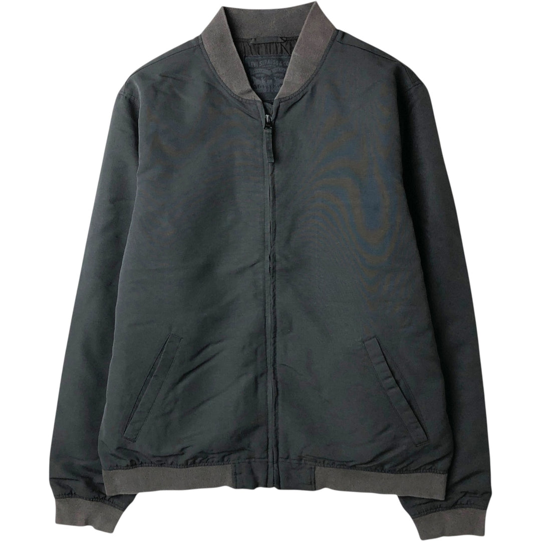 Levi's nylon blouson, men's size L (approx.) Nylon black type Vintage Second Hand