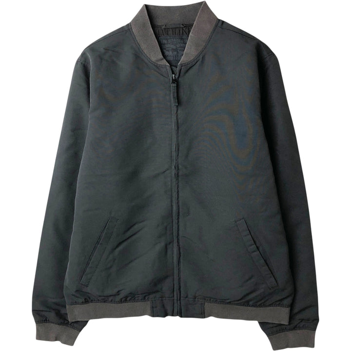 Levi's nylon blouson, men's size L (approx.) Nylon black type Vintage Second Hand