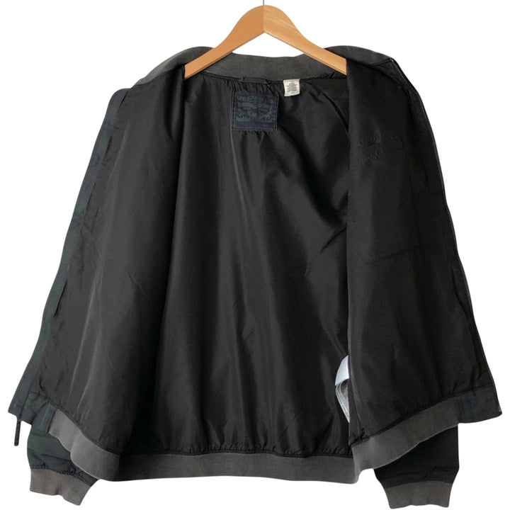 Levi's nylon blouson, men's size L (approx.) Nylon black type Vintage Second Hand