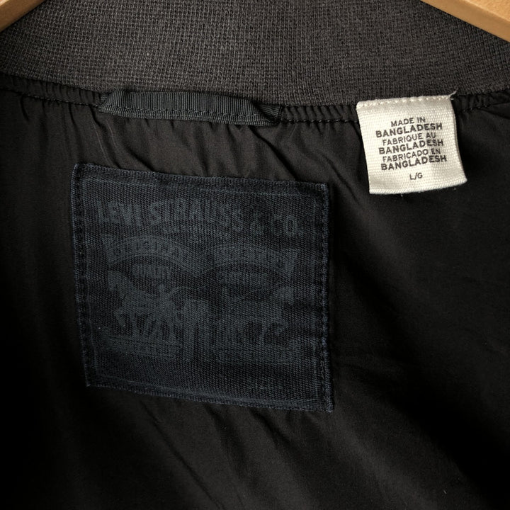 Levi's nylon blouson, men's size L (approx.) Nylon black type Vintage Second Hand
