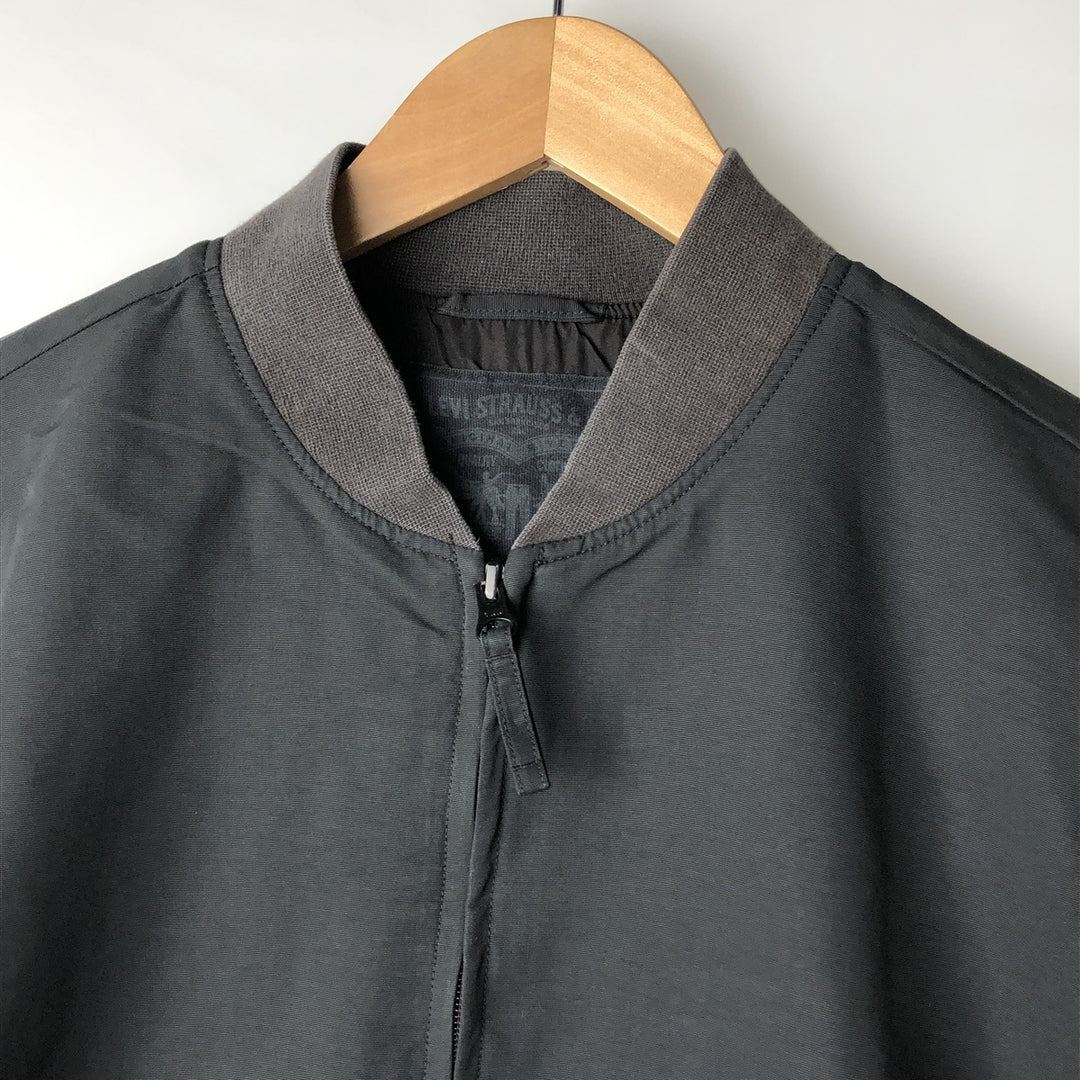 Levi's nylon blouson, men's size L (approx.) Nylon black type Vintage Second Hand