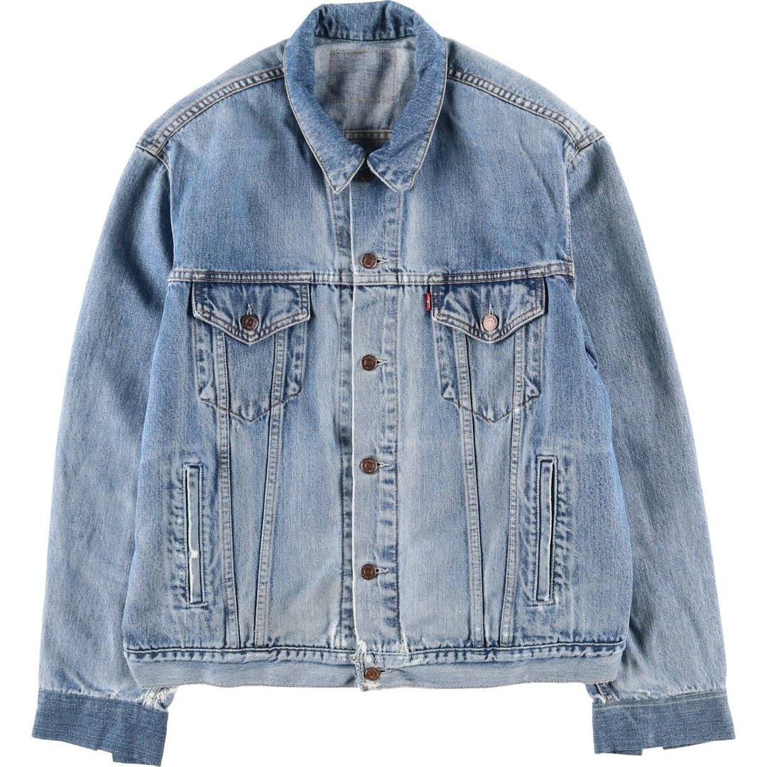 90'S Levi's 70503-0414 Denim Jacket, Men's XXL, Vintage cotton blue type Vintage Second Hand