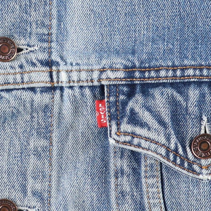 90'S Levi's 70503-0414 Denim Jacket, Men's XXL, Vintage cotton blue type Vintage Second Hand