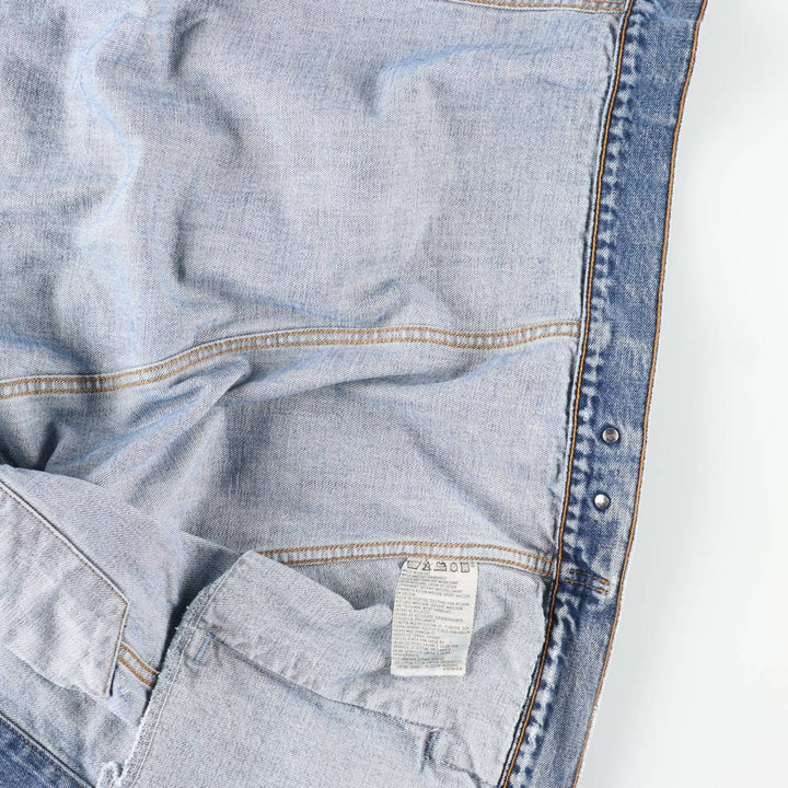 90'S Levi's 70503-0414 Denim Jacket, Men's XXL, Vintage cotton blue type Vintage Second Hand