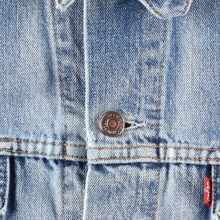 90'S Levi's 70503-0414 Denim Jacket, Men's XXL, Vintage cotton blue type Vintage Second Hand