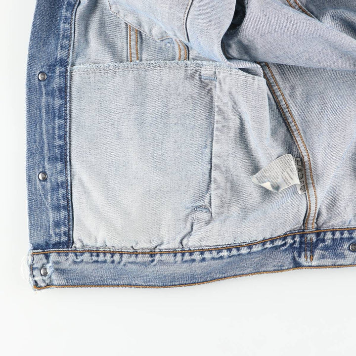 90'S Levi's 70503-0414 Denim Jacket, Men's XXL, Vintage cotton blue type Vintage Second Hand