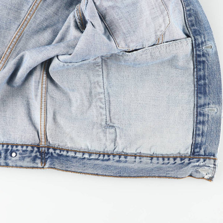 90'S Levi's 70503-0414 Denim Jacket, Men's XXL, Vintage cotton blue type Vintage Second Hand