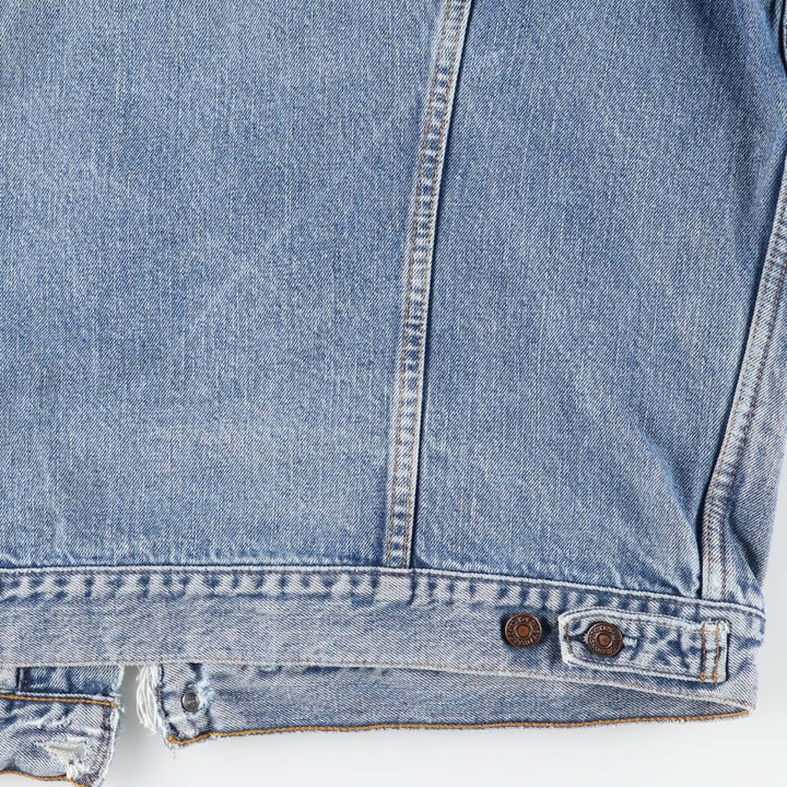 90'S Levi's 70503-0414 Denim Jacket, Men's XXL, Vintage cotton blue type Vintage Second Hand