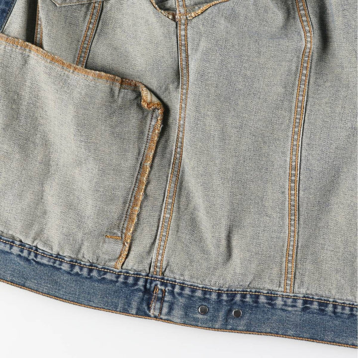 2000'S Levi's 57511 denim jacket, men's size XL cotton blue type Vintage Second Hand