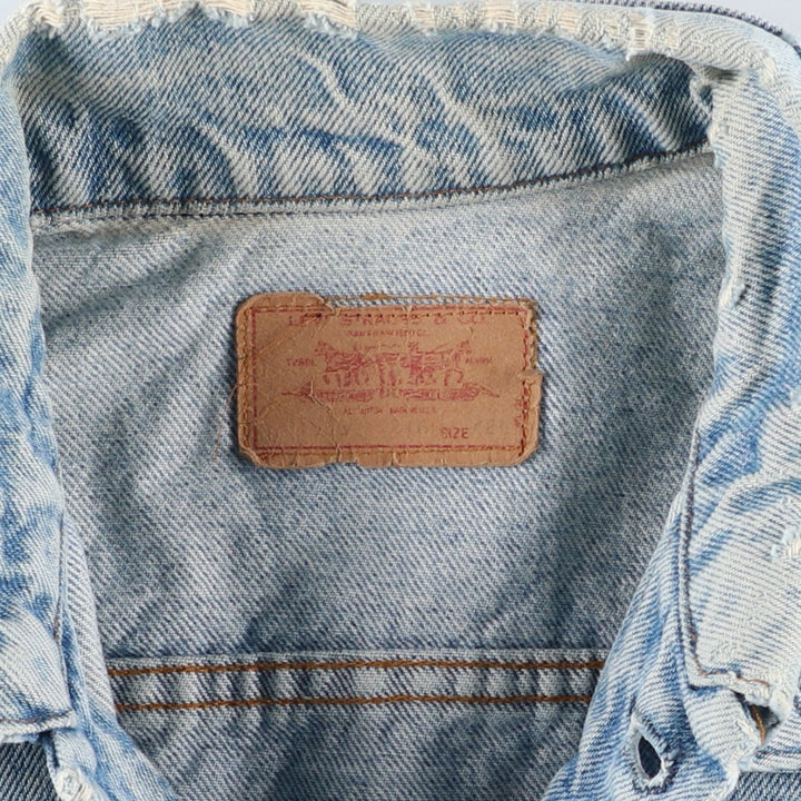 Vintage 1980'S Levi's denim jacket, made in the USA, size M, men's size M cotton blue type Vintage Second Hand