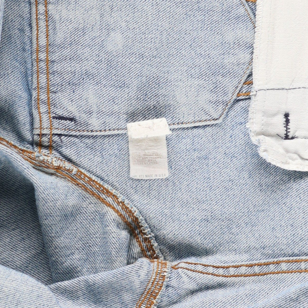 Vintage 1980'S Levi's denim jacket, made in the USA, size M, men's size M cotton blue type Vintage Second Hand