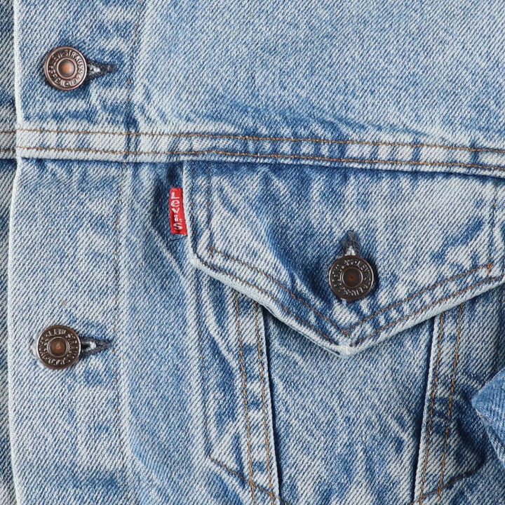 Vintage 1980'S Levi's denim jacket, made in the USA, size M, men's size M cotton blue type Vintage Second Hand