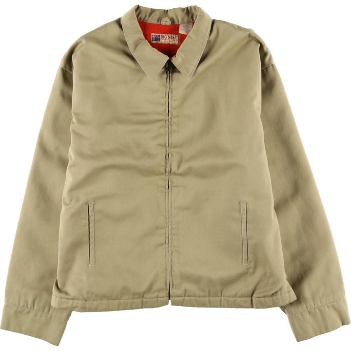 90'S Vintage Big Mac Work Jacket, Men's XL polyester Beige type Vintage Second Hand