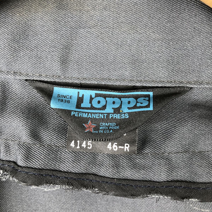 Vintage 80s-90'S Topps Work Jacket, Made in USA, Men's Size XL polyester gray type Vintage Second Hand