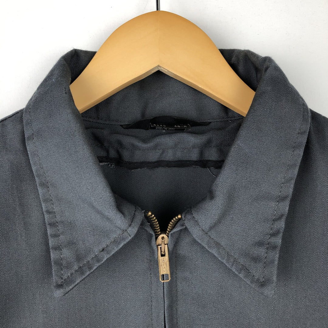 Vintage 80s-90'S Topps Work Jacket, Made in USA, Men's Size XL polyester gray type Vintage Second Hand