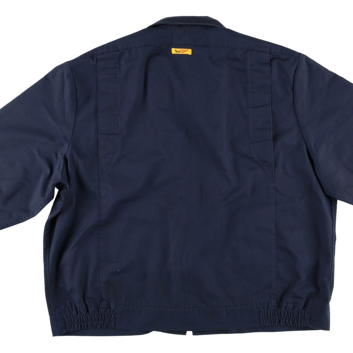 1980'S Riverside Miller Work Jacket, Made in USA, Men's XL equivalent, Vintage polyester navy blue type Vintage Second Hand