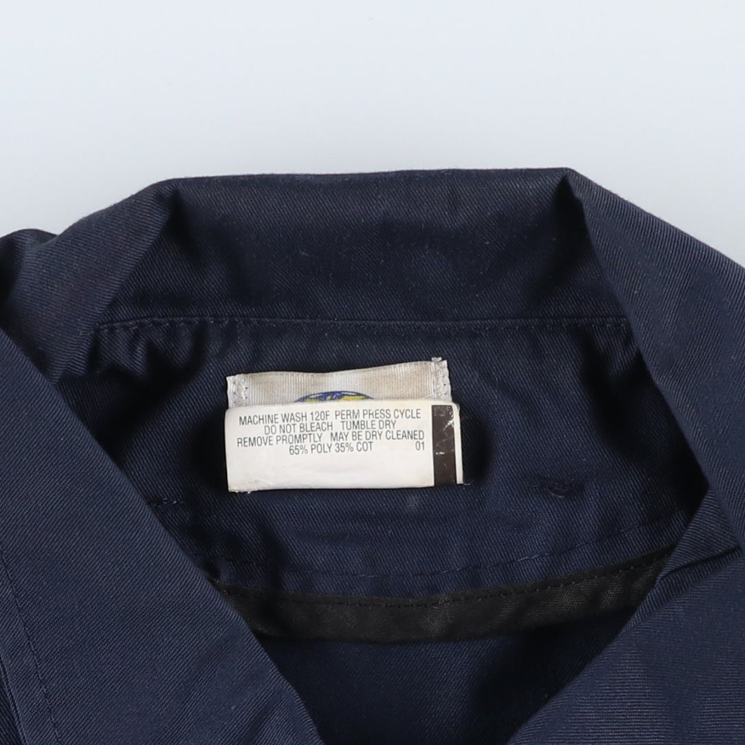 1980'S Riverside Miller Work Jacket, Made in USA, Men's XL equivalent, Vintage polyester navy blue type Vintage Second Hand