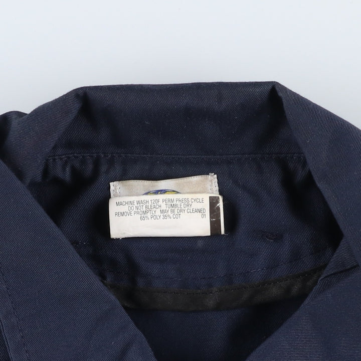 1980'S Riverside Miller Work Jacket, Made in USA, Men's XL equivalent, Vintage polyester navy blue type Vintage Second Hand