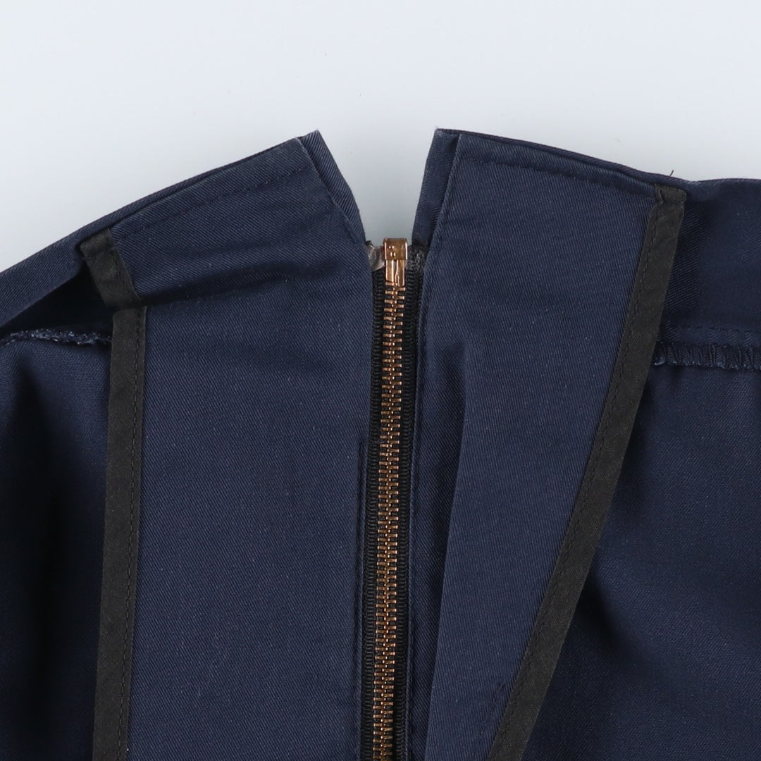 1980'S Riverside Miller Work Jacket, Made in USA, Men's XL equivalent, Vintage polyester navy blue type Vintage Second Hand