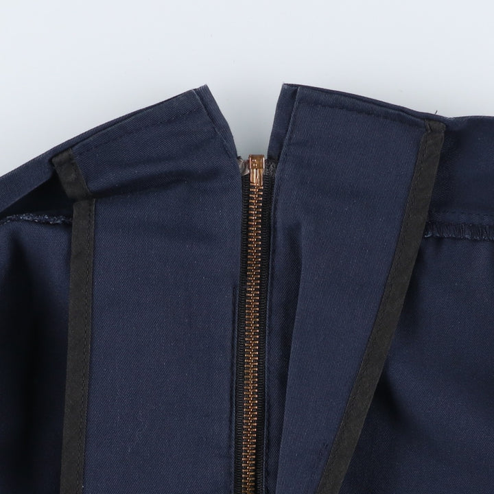 1980'S Riverside Miller Work Jacket, Made in USA, Men's XL equivalent, Vintage polyester navy blue type Vintage Second Hand