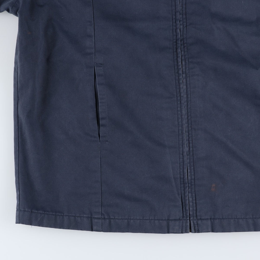 Dickies padded work jacket, men's size L polyester navy blue type Vintage Second Hand