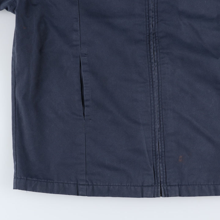 Dickies padded work jacket, men's size L polyester navy blue type Vintage Second Hand