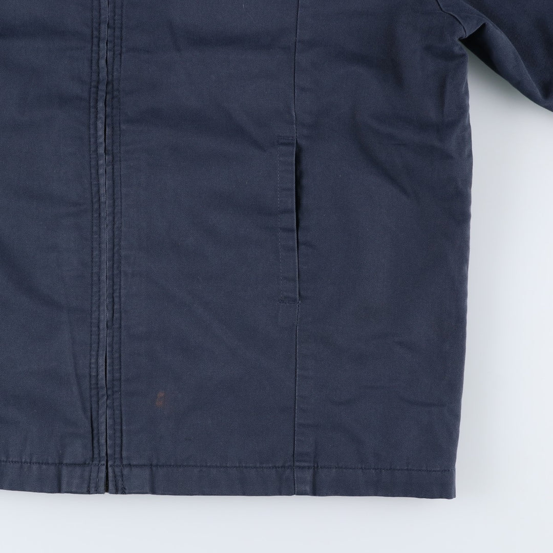 Dickies padded work jacket, men's size L polyester navy blue type Vintage Second Hand