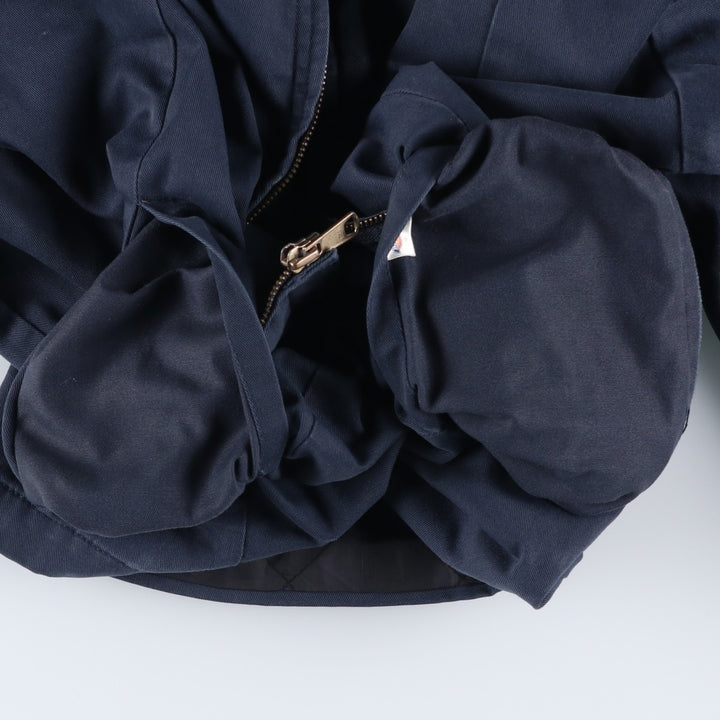Dickies padded work jacket, men's size L polyester navy blue type Vintage Second Hand