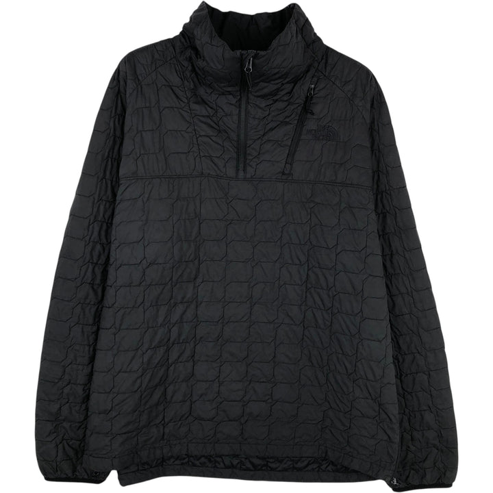The North Face Thermoball Half-Zip Padded Puffer Jacket, Men's XL polyester black type Vintage Second Hand