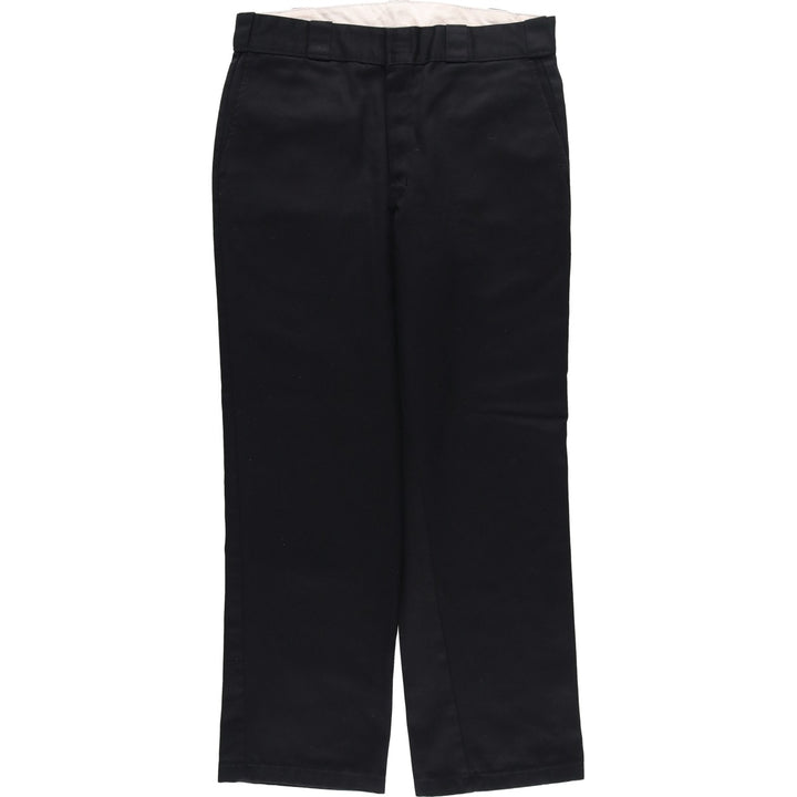 Dickies ORIGINALFIT Work Pants, Men's W34 (approx.) polyester black type Vintage Second Hand