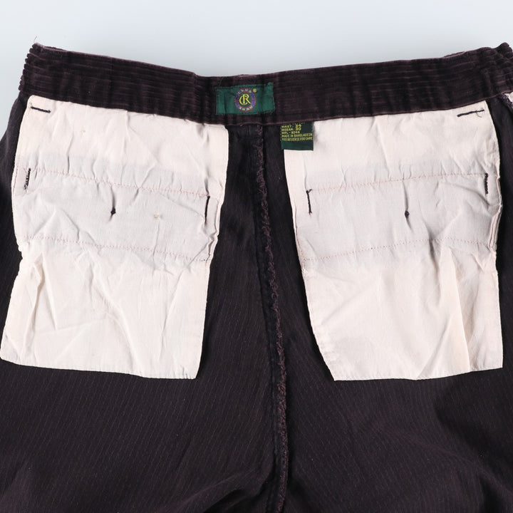 CLUB ROOM Corduroy Pants Men's Size 34 cotton Purple type red-purple Vintage Second Hand
