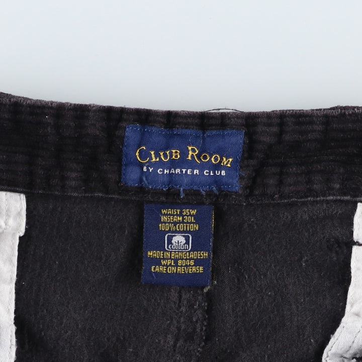 CLUB ROOM Corduroy Pants, Men's W35 (approx.) cotton Purple type red-purple Vintage Second Hand