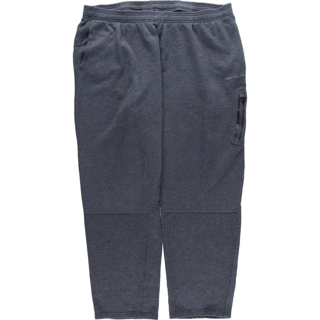 FREE COUNTRY Sweatpants, Men's XXL equivalent. polyester Charcoal Vintage Second Hand
