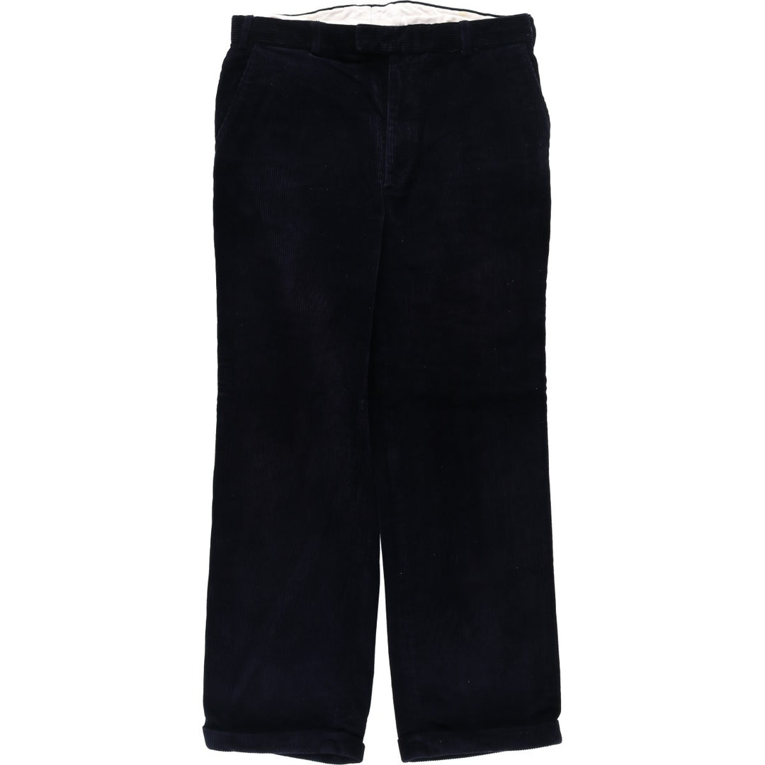 The House of BRUAR Wide-Wale Corduroy Pants, Men's Size W36 (approx.) unclear navy blue type Vintage Second Hand