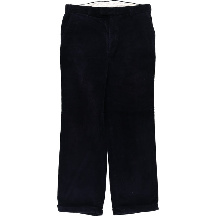 The House of BRUAR Wide-Wale Corduroy Pants, Men's Size W36 (approx.) unclear navy blue type Vintage Second Hand