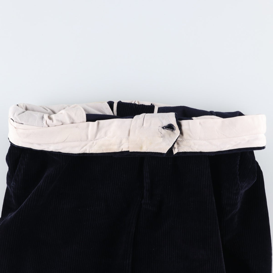 The House of BRUAR Wide-Wale Corduroy Pants, Men's Size W36 (approx.) unclear navy blue type Vintage Second Hand