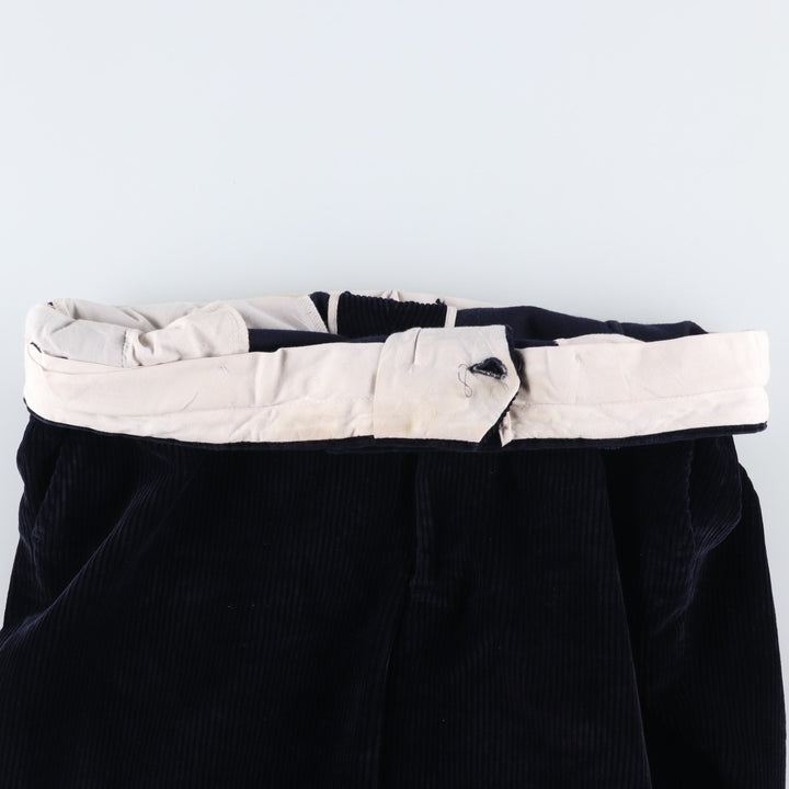 The House of BRUAR Wide-Wale Corduroy Pants, Men's Size W36 (approx.) unclear navy blue type Vintage Second Hand