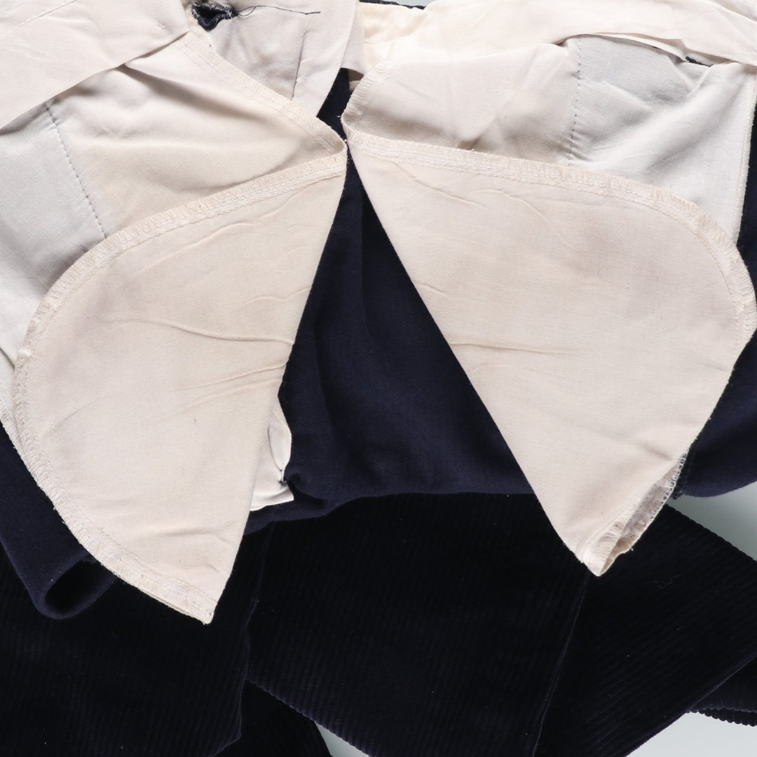 The House of BRUAR Wide-Wale Corduroy Pants, Men's Size W36 (approx.) unclear navy blue type Vintage Second Hand