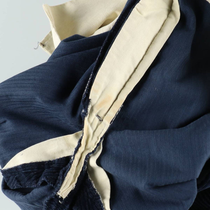 Brooks Brothers two-pleat corduroy pants, made in the USA, men's size W34 (approx.). cotton navy blue type Vintage Second Hand